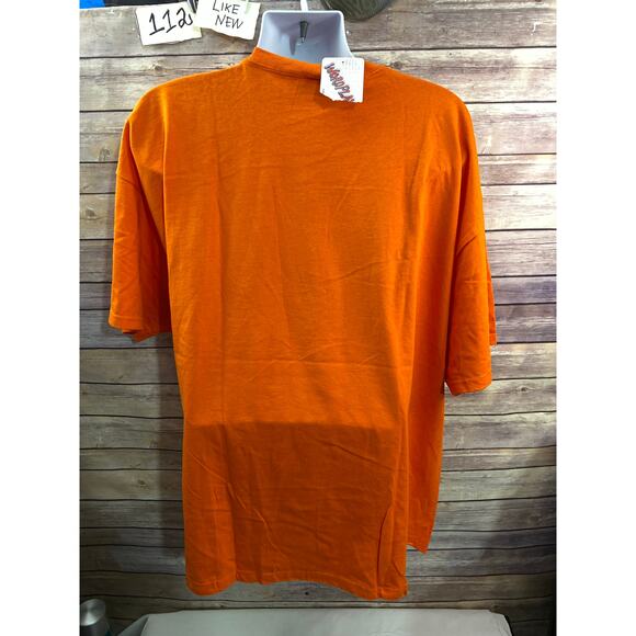 NWT Fugitive (You Never Saw Me) Funny Jail Break T-shirt Size 3XL Orange Cotton - Picture 2 of 8